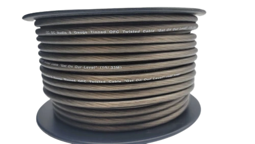 DC AUDIO 8 AWG OFC | 150FT SPOOL COPPER TINNED POWER / GROUND CABLE