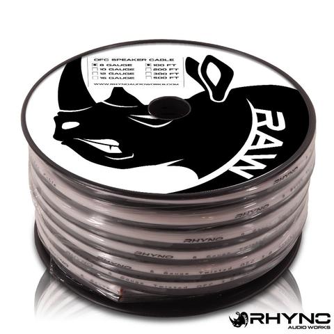RHYNO 8 GAUGE OFC SPEAKER WIRE | 100FT SPOOL
