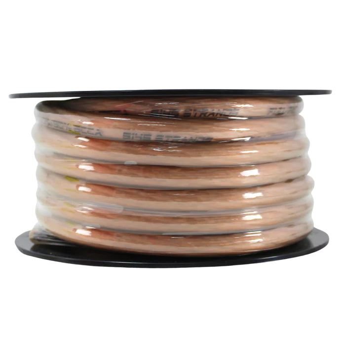 FULL TILT AUDIO 1/0 CCA | 50FT SPOOL COPPER CLAD ALUMINUM POWER / GROUND CABLE