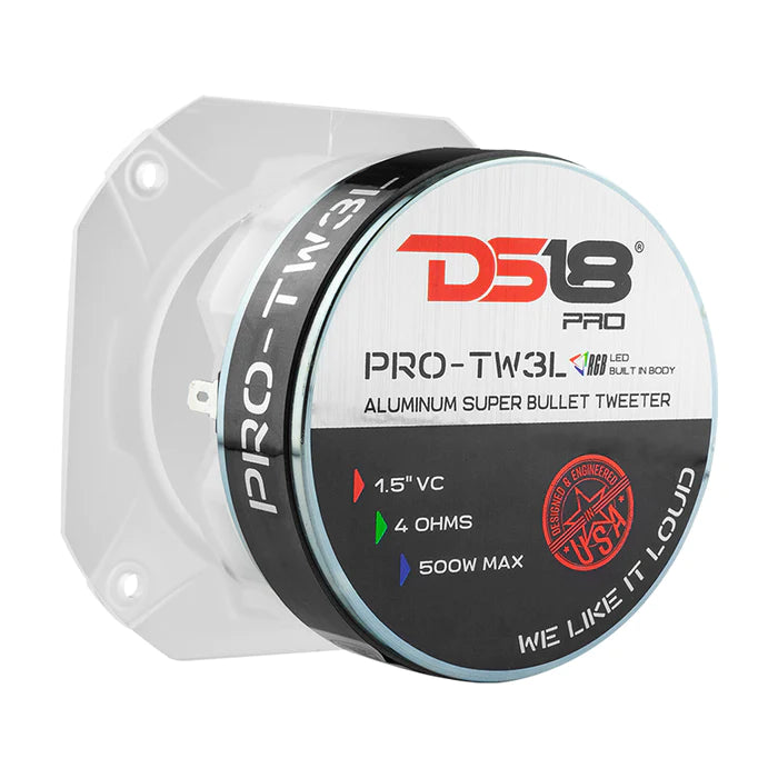 PRO-TW3L | 1.8" HIGH COMPRESSION RGB BULLET SUPER TWEETERS