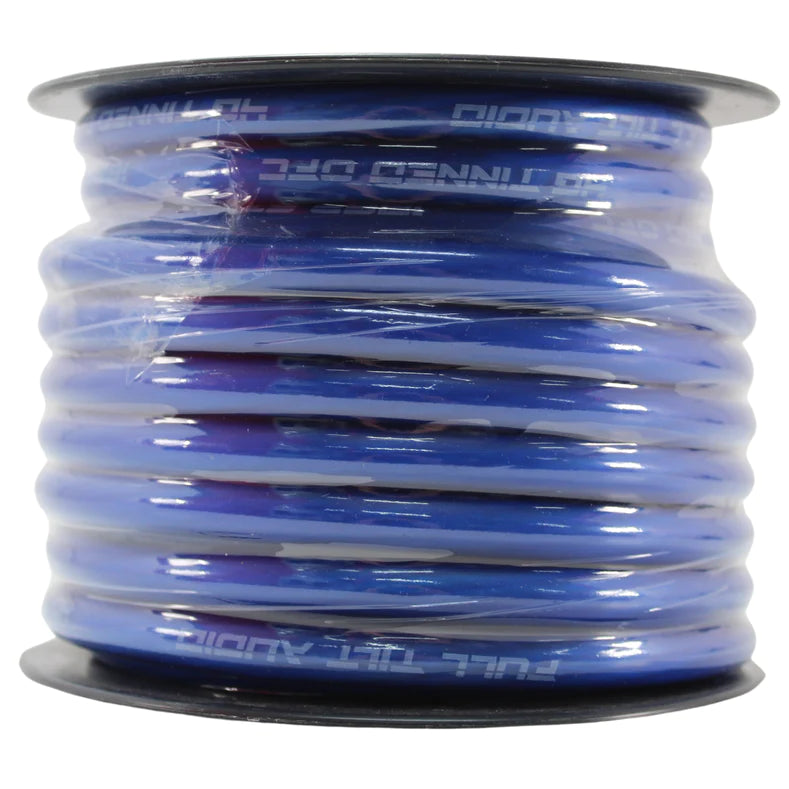 FULL TILT AUDIO 4 GAUGE OFC | 50FT SPOOL 4GA COPPER TINNED POWER / GROUND CABLE