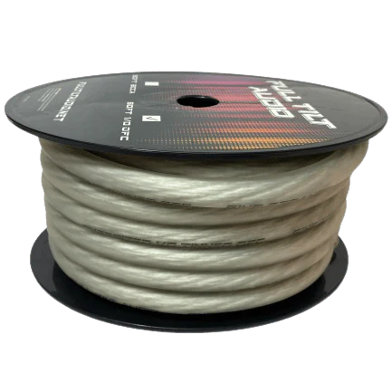 FULL TILT AUDIO 1/0 OFC | 50FT SPOOL 0GA COPPER TINNED POWER / GROUND CABLE