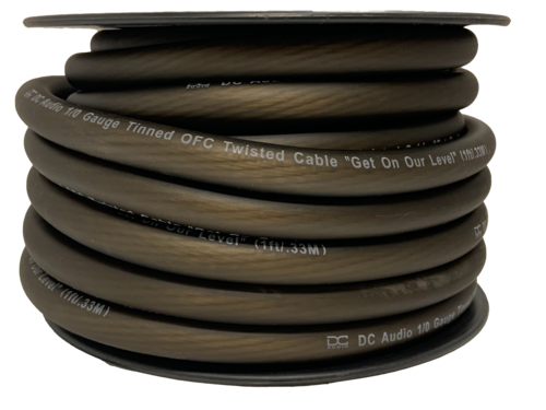 DC AUDIO 1/0 OFC | 50FT SPOOL COPPER TINNED POWER / GROUND CABLE