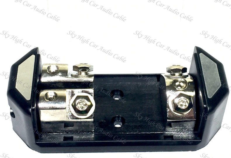 (1) 1/0 to (2) 4 ga ANL Fused Distribution Block Dual ANL Fuse Holder