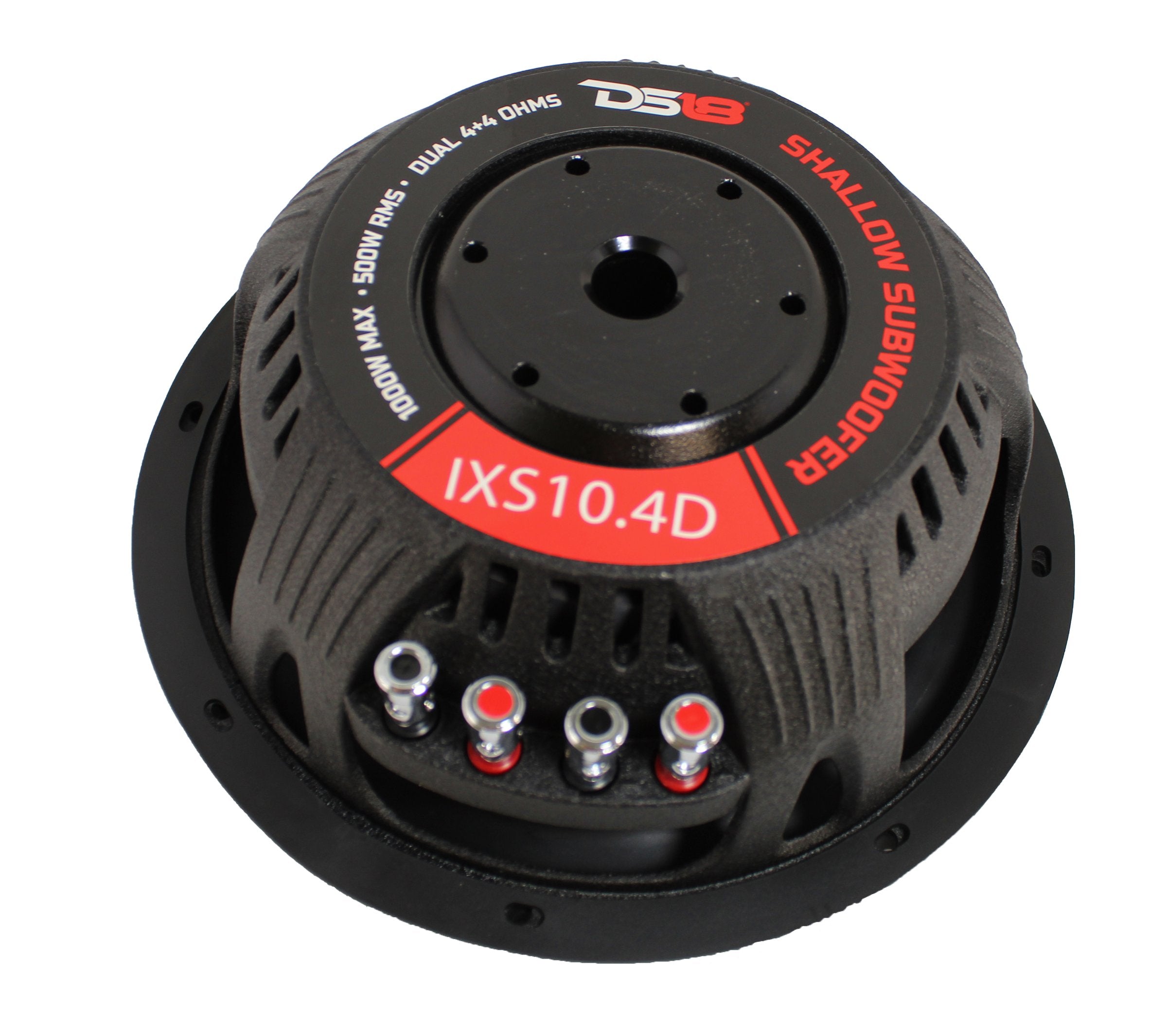 IXS10.4D | 10" 500 WATT RMS SHALLOW CAR SUBWOOFER