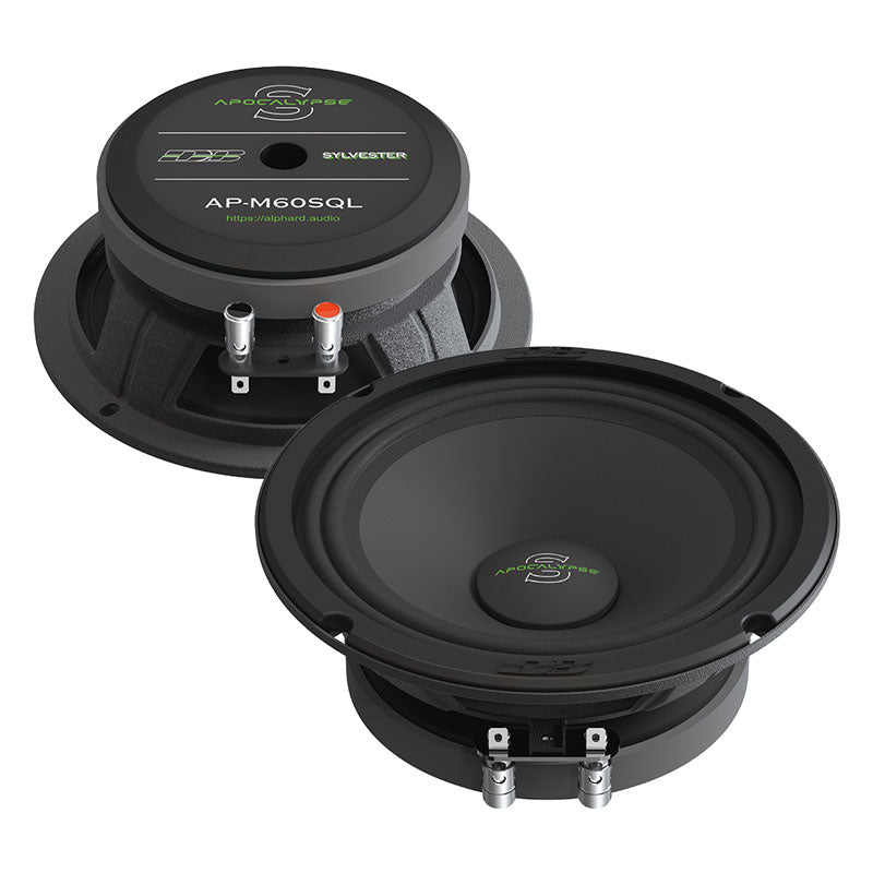 APOCALYPSE AP-M60SQL | 6.5" 150 WATT RMS MID RANGE LOUD SPEAKERS (PAIR)