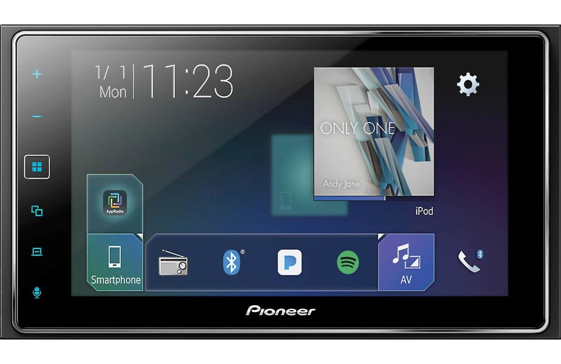 Pioneer MVH-1400NEX Double Din - Capacitive Touchscreen - Apple CarPlay - Bluetooth