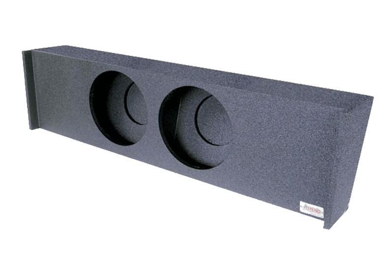 Atrend Dual 10" Sealed Spray Lined Subwoofer Enclosure - Fits 1997 - 2003 Ford F150 Super Crew