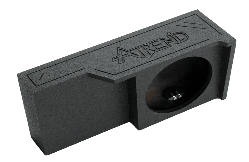 Atrend A371-10 Single 10" Sealed Spray Lined Subwoofer Enclosure - Fits 2004 - 2008 Ford F150 Super Crew / Super Cab