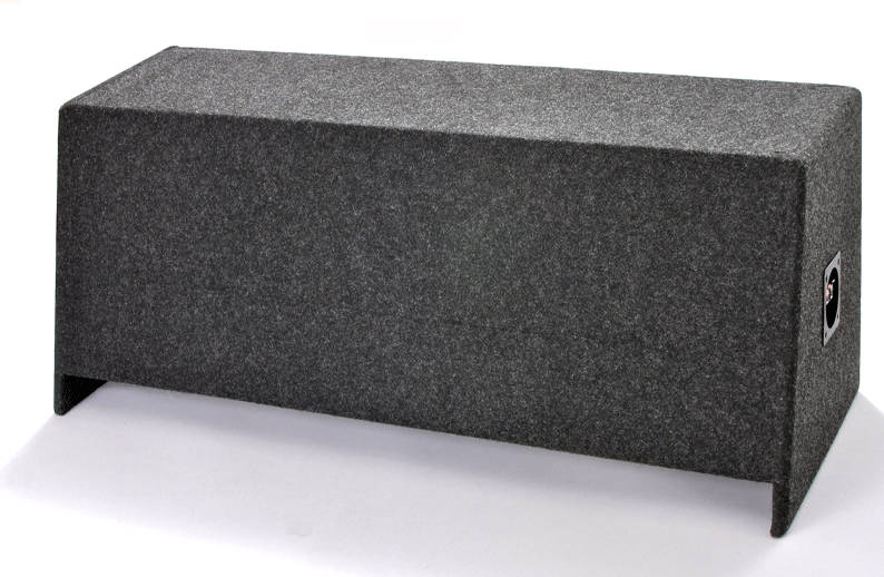 Atrend A122-12CP Dual 12" Sealed Carpeted Subwoofer Enclosure - Fits - Universal