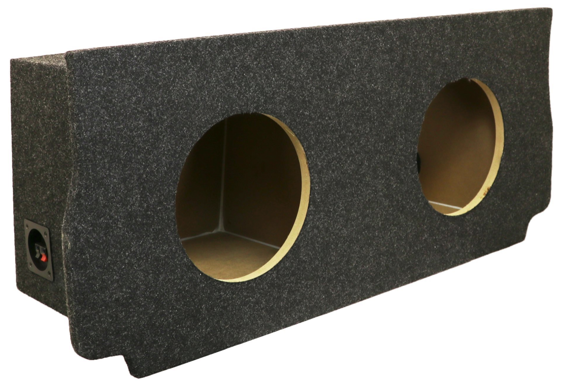 Atrend A216-10CP Dual 10" Sealed Carpeted Subwoofer Enclosure - Fits 2011 - 2016 Dodge Charger