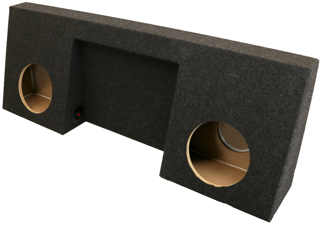 Atrend A208-10CPA Dual 10" Sealed Carpeted Subwoofer Enclosure - Fits 1994 - 2001 Dodge Ram Regular Cab