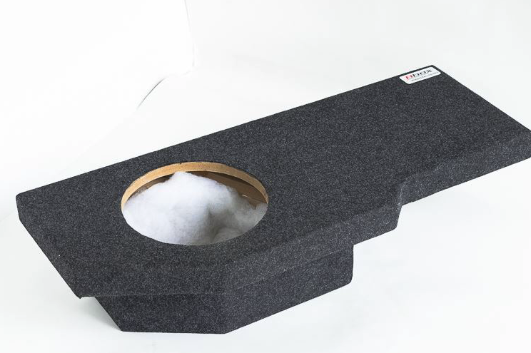 Atrend A201-12CP Single 12" Sealed Carpeted Subwoofer Enclosure - Fits 2002 - 2017 Dodge Ram Quad Cab