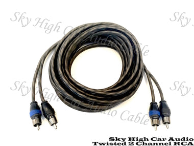 SKY HIGH CAR AUDIO TWISTED 2-CHANNEL TWISTED RCA 1.5FT-20FT