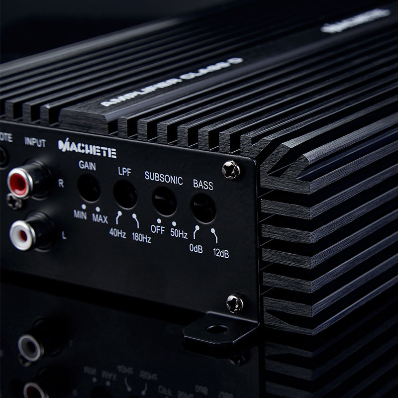 MACHETE MMA-1100.1D | 1,100 WATT RMS MONO BLOCK CAR AMPLIFIER