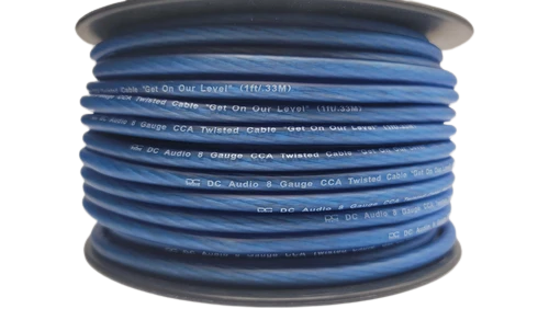 DC AUDIO 8 AWG CCA | 150FT SPOOL POWER / GROUND CABLE