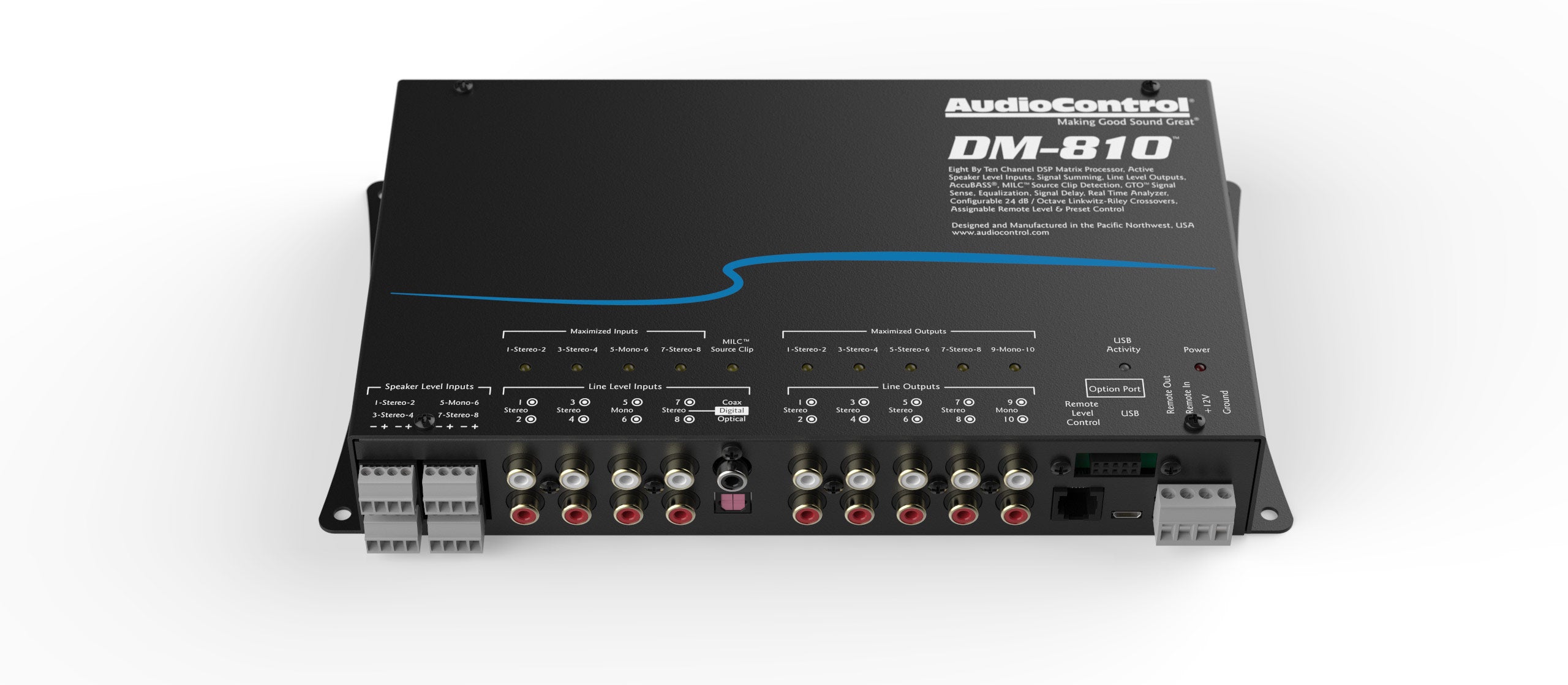 DM-810 DSP |  8 INPUT TO 10 OUTPUT DIGITAL SOUND PROCESSOR