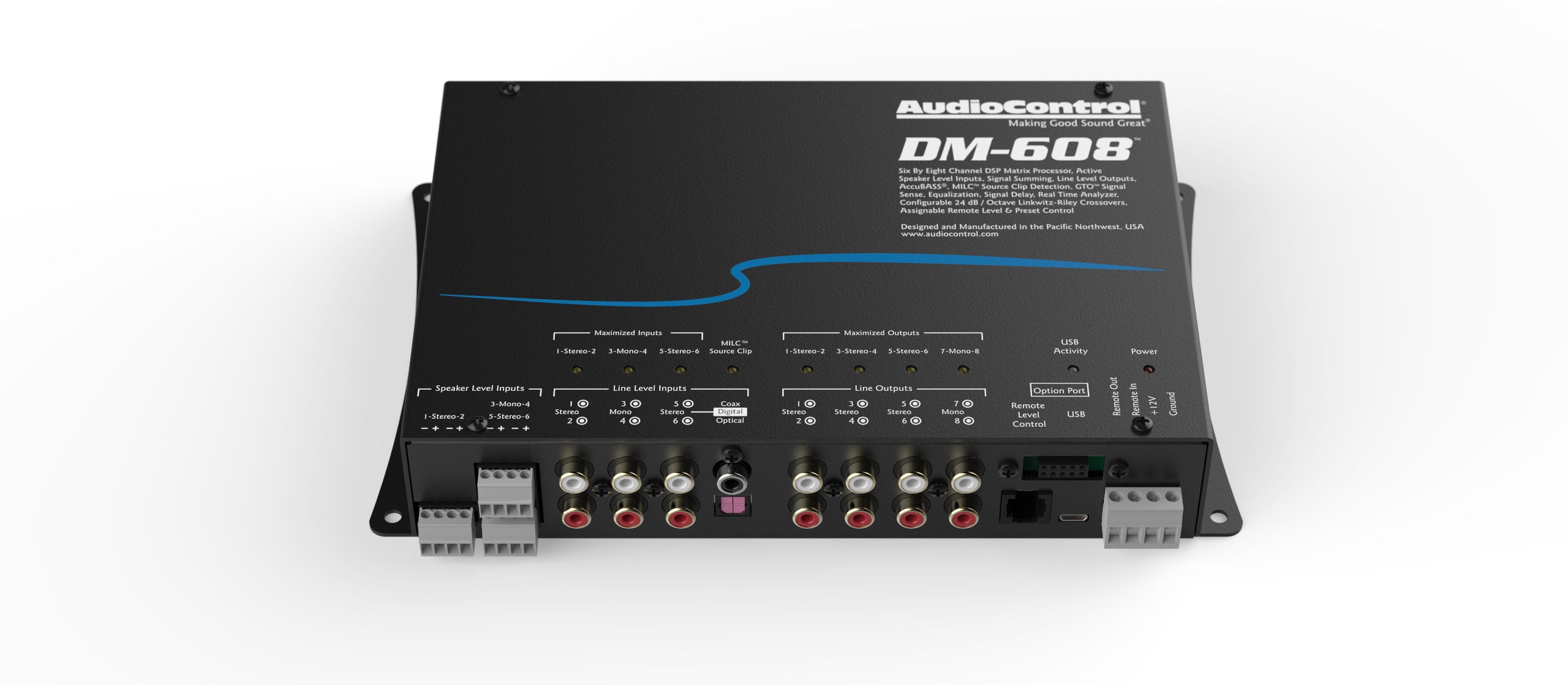 DM-608 DSP | 6 INPUT TO 8 OUTPUT DIGITAL SOUND PROCESSOR